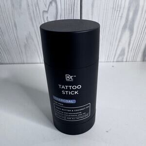 TATTOO STICK for Men - Charcoal Balm - Coconut Oil Brighten & Protect Ink